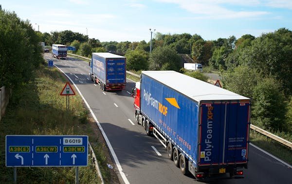 Cargo trucks road freight transport